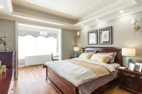 现代美式家装卧室装修设计效果图