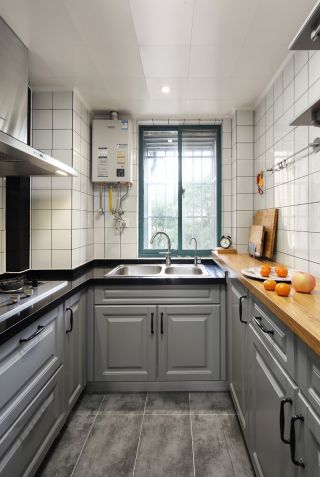 现代欧式厨房橱柜装修设计效果图