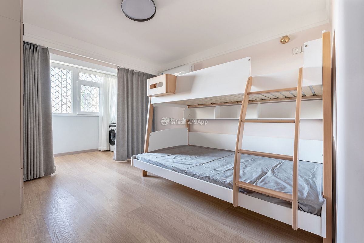 现代卧室高低床装修设计效果图
