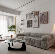 现代北欧风格客厅沙发背景墙装饰效果图
