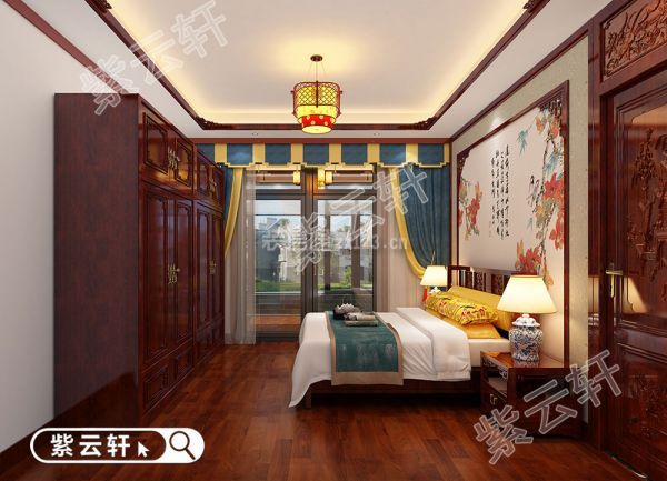 古典中式别墅卧室装修图