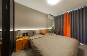 现代简约卧室窗帘设计效果图