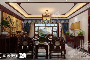 [紫云轩装饰]吉林珲春市中式别墅室内设计凸显雅致富贵