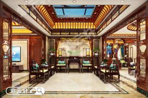 [紫云轩装饰]天津中式别墅设计感受来自远古的盛情款待