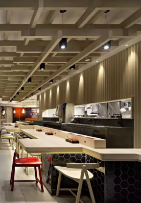 广州餐饮店吧台装修设计效果图