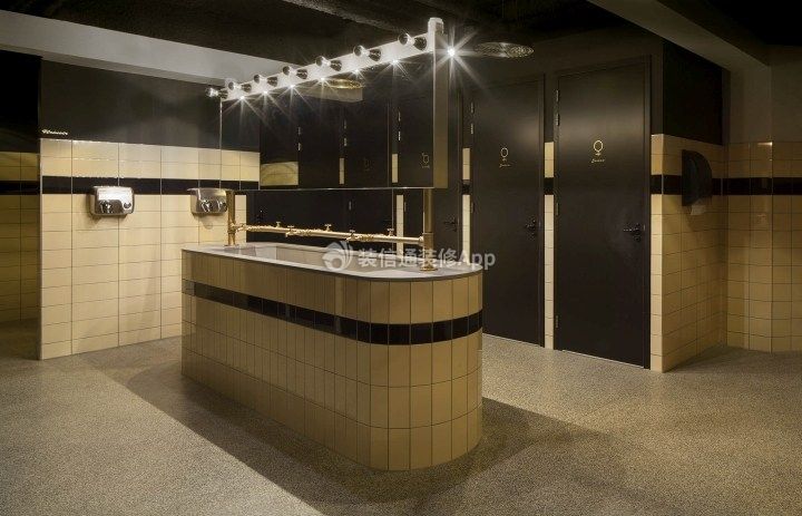 广州北欧风格咖啡馆卫生间装修设计效果图