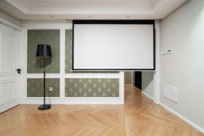 60平米现代家居客厅投影装修效果图