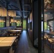 广州徽派餐厅室内装修设计效果图