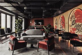 广州国潮茶餐厅室内装修设计效果图