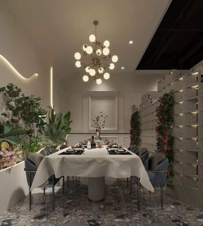 广州法式西餐厅室内装修设计效果图