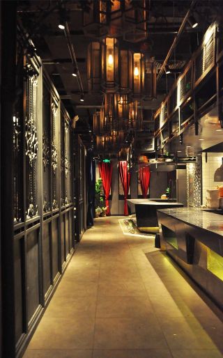 广州餐厅中式风格装修效果图