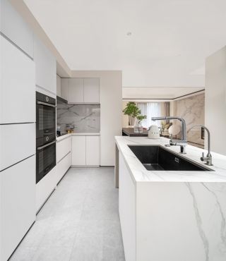 140平米现代开放式厨房设计效果图