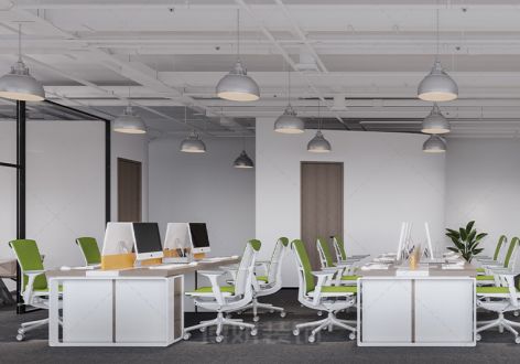 500平米现代办公室装修案例
