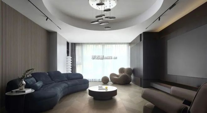 汉嘉国际社区150㎡现代三居装修案例