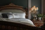 复古美式风格卧室床头家具装饰效果图