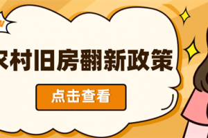 农村旧房翻新政策,农村旧房翻新规定