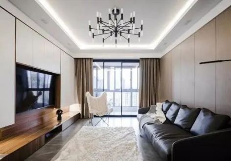 美的梧桐林语102平米现代二居装修案例