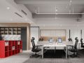 800平办公空间工业风格装修案例