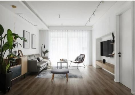 万科99㎡三居室日式风格装修案例