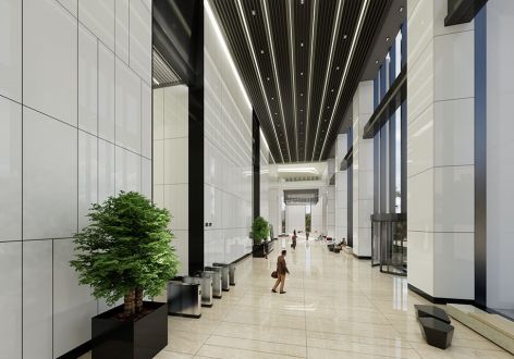 智慧产业园办公楼6500平装修设计案例