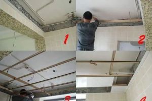 [烟台拜占庭装饰]卫生间吊顶用什么材质?家庭装修卫生间吊顶流程?