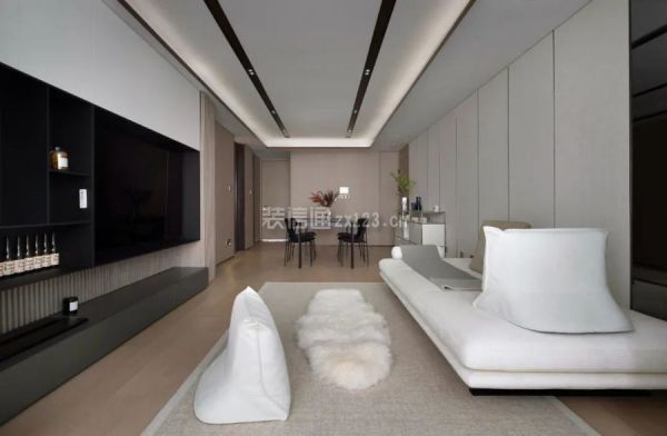 天门摩西创艺装饰122平现代三居室装修案例