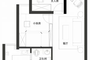 [北京今朝装饰]65㎡简约风小户型二居室，温馨、舒适