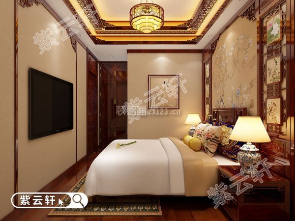 中式风格装修 主卧室
