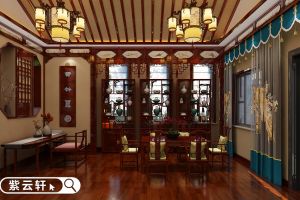 运城别墅中式装修展现清新典雅的大宅风范
