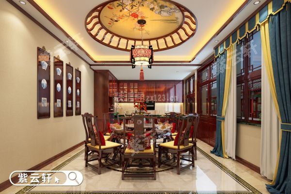 中式别墅装修风格 餐厅