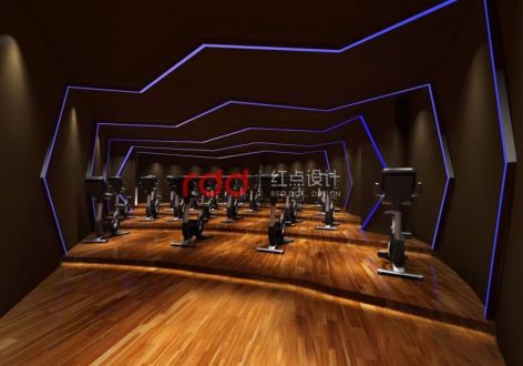 广州健身房668平米混搭风格装修案例