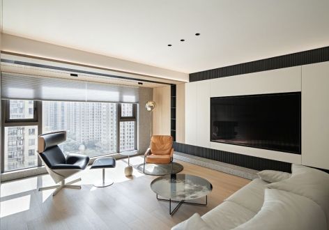 皖新国玺85平现代风格二居室装修案例