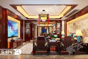 中式豪宅装潢极具现代感深受大众喜爱