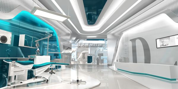 医疗器械展厅装修现代风格1000㎡设计方案