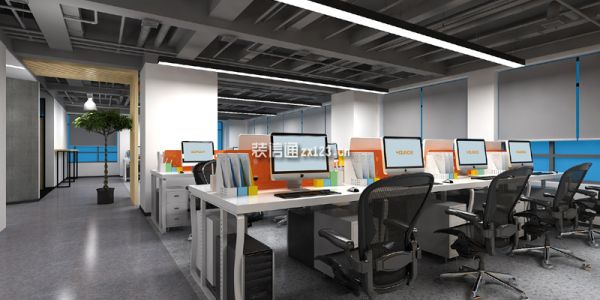 办公空间装修现代风格580㎡设计方案