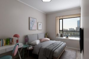 [上海圣都装饰]窄长型卧室怎么装修更实用更宽敞？
