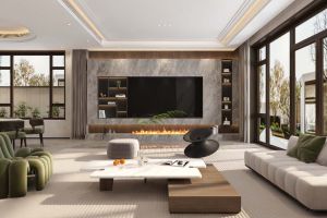 北京别墅装修 | 现代简约风格的客厅如何搭配家具？