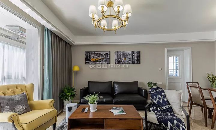 现代美式客厅沙发 现代美式客厅效果图
