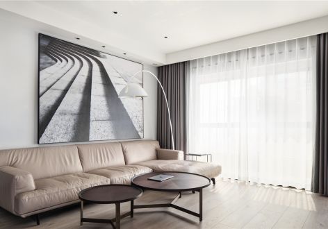 龙湖天曜100平米现代风格三室两厅装修案例