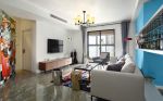 龙湖紫都城123平美式风格三居室装修案例