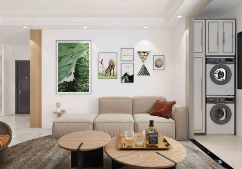 枫尚领域2期94平米现代二居装修案例