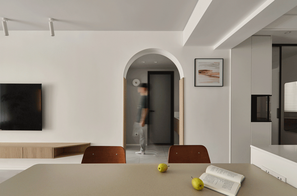 川大与文里87㎡二居室的现代简约风二居装修案例