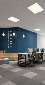 圣岚广告2200㎡办公室现代风格装修案例