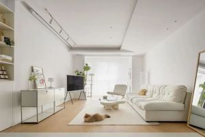 [上海朗域装饰]140平二手房装修案例，白色之下的舒适居所！