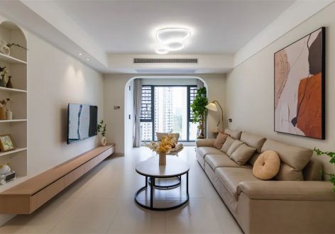 中南滨江铭悦127平米现代风格四室两厅装修案例