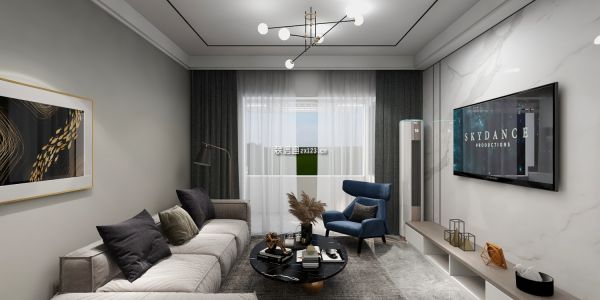 福海公寓简约风格110㎡设计方案