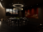 中餐厅1180平新中式风格装修案例