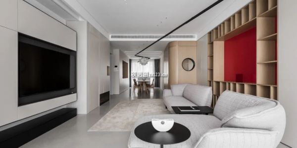 海棠湾三期现代风格126㎡设计方案