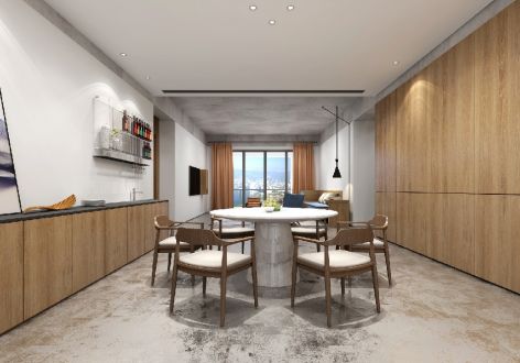 阳光城 翡丽湾现代四居室247平米装修案例