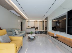 滨江苑140㎡三居室现代风格装修案例